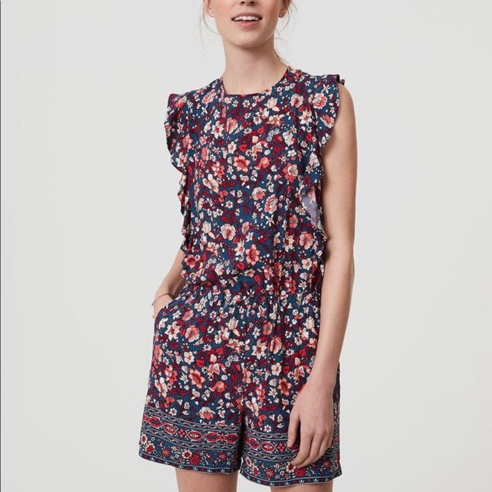 Loft Floral Romper size small